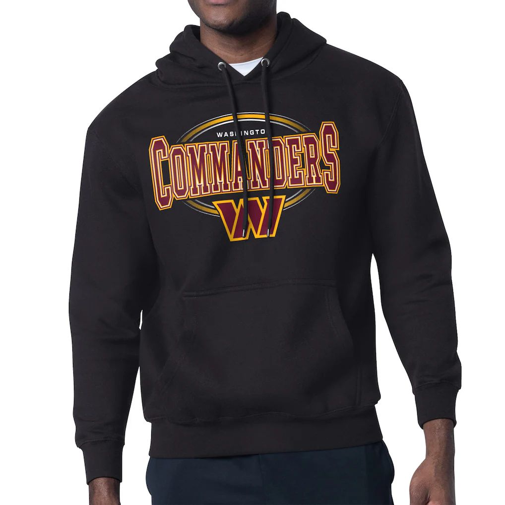 Men 2026 NFL Washington Commanders hoodie Black 03->washington commanders->NFL Jersey